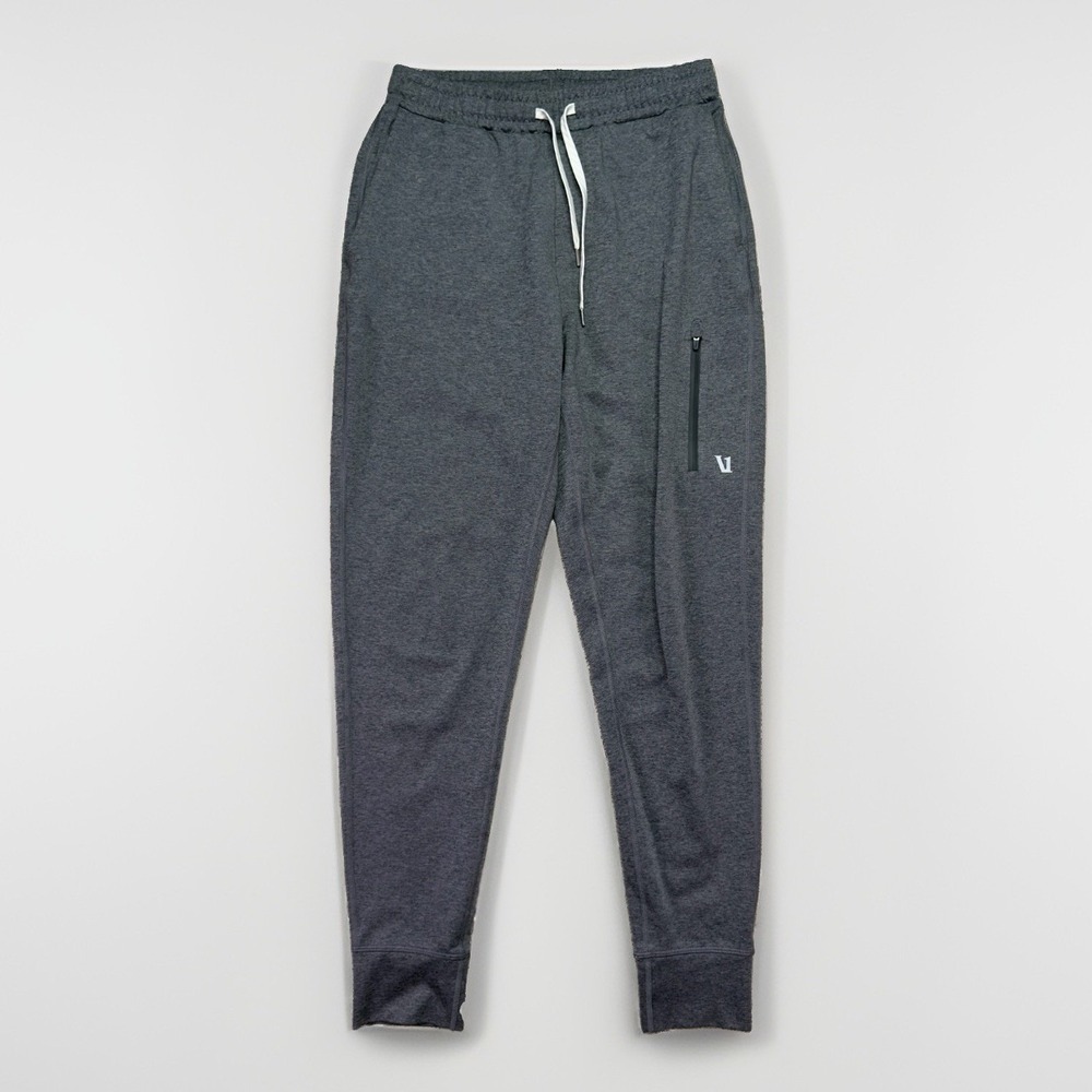 Vuori Sunday Performance Joggers Mens XS Charcoal Grey Heather Athletic Pants